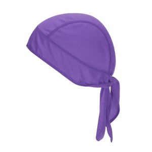 Unique Bargains Football Cycling Helmet Liner Bandana Breathable Cooling Sweat Wicking Cap - 1 of 3