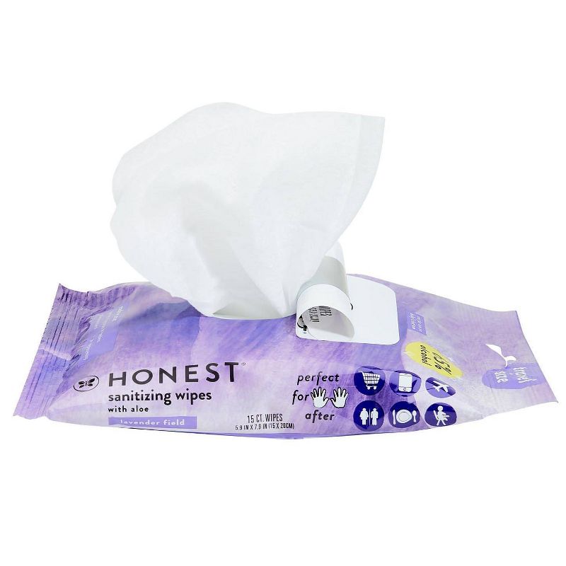 The Honest Company Alcohol Hand Sanitizing Wipes - Lavender Field - (Select Count), 3 of 6