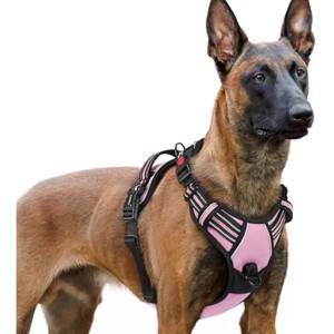 rabbitgoo Dog Harness for Large, No Pull Pet Harness with 3 Buckles, , Walking Reflective Pet Vest for Extra Large Dogs, Pink, XL - 1 of 1