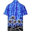 LA LEELA Men's Hawaiian Shirts Short Sleeve Button Down Shirt Mens Hawaii Shirts Boho Holiday Casual Summer Beach Shirts for Men Funny - 2 of 4