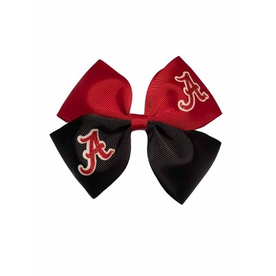 NCAA Alabama Crimson Tide Glitter Pinwheel Hair Bow