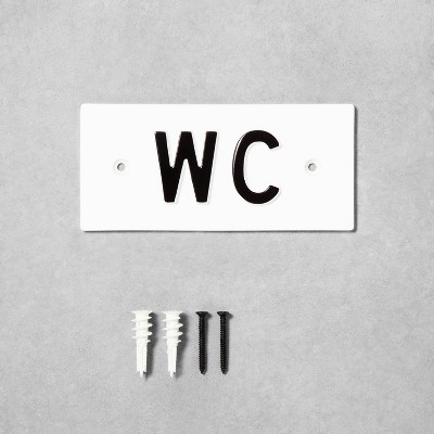 'WC' Wall Sign White/Black - Hearth & Hand™ with Magnolia