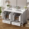 Whisen 30 in. Bathroom Storage Cabinet Bathroom Vanity with 2 Soft Closing Doors and Drawer, Powerful Storage Function - 3 of 4