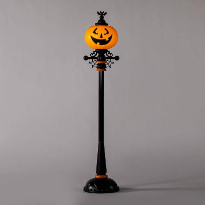 71" Lit Pumpkin Street Lamp Halloween Decorative Holiday Scene Prop - Hyde & EEK! Boutique™