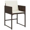 vidaXL Patio Dining Set with Cushions 15 Piece Brown Poly Rattan - PE Rattan Outdoor Furniture for Garden/Backyard/Patio - 4 of 4
