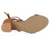 Allegra K Women's Solid Open Toe Lace Up Padded Insole Mid Chunky Heeled Sandals - 4 of 4