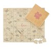 "Love" Wedding Guestbook Puzzle Tan - image 3 of 4