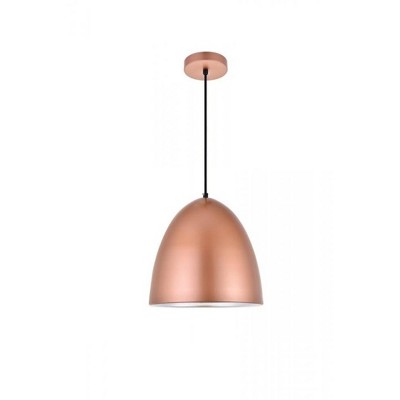 Elegant Lighting Circa 1 Light Honey Gold Pendant