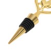 Unique Bargains Bottle Stoppers Zinc Alloy PTR Gold Tone Black 4.13"x1.57"x0.79" 1Pcs - 3 of 3