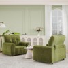 TiramisuBest Oversized Accent Chair,Upholstered Living Room Chairs,Wide Comfy Reading Chair, Single Couch Armchairs for Living/Bedroom,Green - 2 of 4