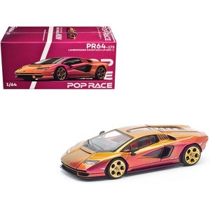 Lamborghini Countach LPI 800-4 Blu Hal Metallic 1/64 Diecast Model Car by Pop Race - 1 of 4