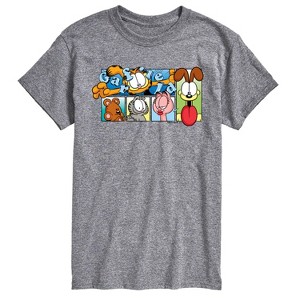 Men's - Garfield - Garfield, Odie, and Friends Short Sleeve Graphic T-Shirt - 1 of 4