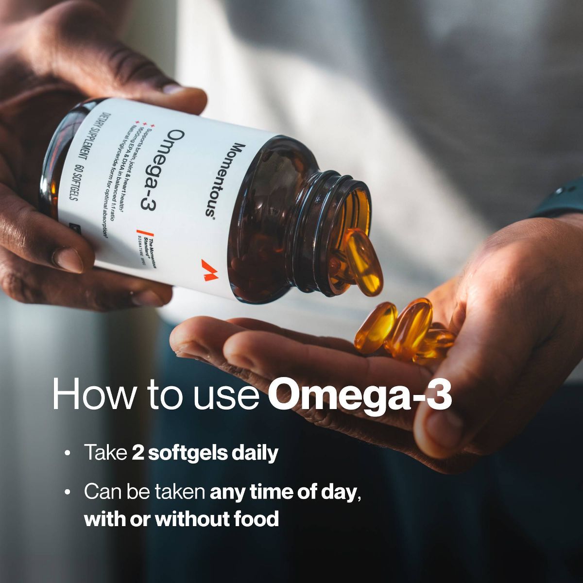 Momentous Omega 3 Dietary Supplement Softgels - 30ct - thumbnail 7