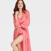 Women's Luxury Collection Shadow Striped Long Satin Robe - Auden™ - 3 of 3