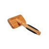 Bass Pet Brushes De-matting Pet Brush with 100% Premium Alloy Pin FIRM Pure Bamboo Handle Medium Slicker Style Dark Bamboo - 4 of 4