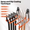Itopfox Garage Hooks Heavy Duty, 14 Pack Wall Mount Storage Hangers with Mop Broom Holders and Extension Cord Holder Organizer for Tools - 3 of 4
