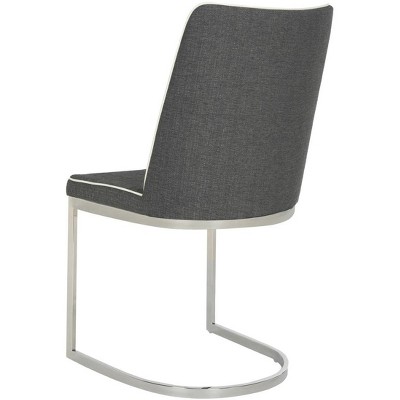 Parkston 18'' Gray Linen Upholstered Side Chair Set