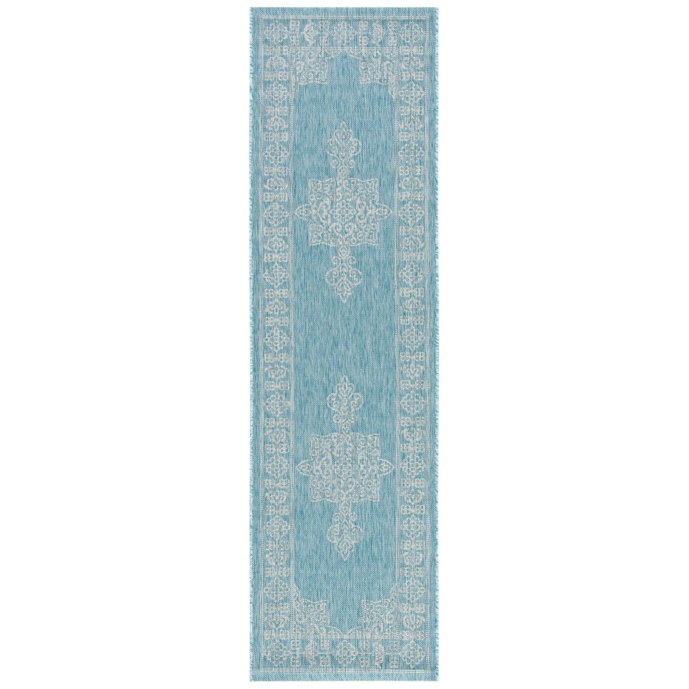  Cleora Outdoor Rug Aqua/Gray