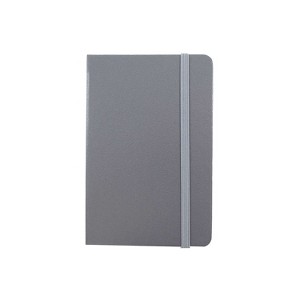 JAM Paper Professional Notebooks 5.8" x 8.3" Wide Ruled 70 Sheets Gray/Silver (340528858) - 1 of 3