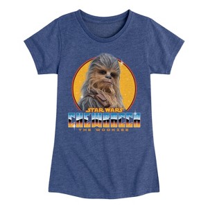 Girls' - Star Wars - Chewbacca Fitted Short Sleeve Graphic T-Shirt - 1 of 4