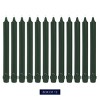 12ct 12" Evergreen Unscented Dripless Classic Taper Candle - Colonial Candle - image 2 of 3