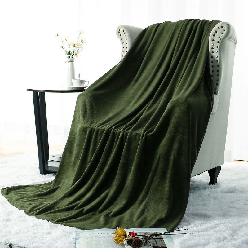 PiccoCasa Flannel Fleece Soft Luxury Bed Blankets 1 Pc, 5 of 7
