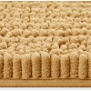 Home Mart Goods 2 Piece Set Mustard Soft Cozy Plush Chenille Bath Mat Bathroom Rug - 3 of 4