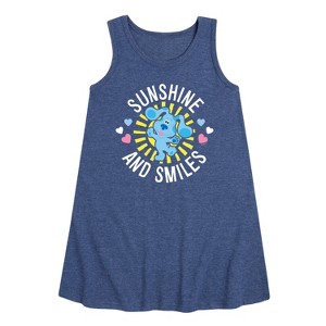 Girls' - Blue's Clues & You! - Daddy Is My Sunshine Graphic Sleeveless Aline Dress - 1 of 4