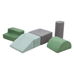 Toddler Foam Climbing Blocks Set, Indoor Climbing Set for Crawling and SlidingIndoor, Activity Playset for Kids, Climbing Toys for Ages 1-3 - 1 of 4
