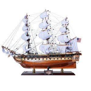 Wood Model Ship 29" - Full Sails Downwind Display - Limited Edition Replica By Old Modern Handicrafts - 1 of 4
