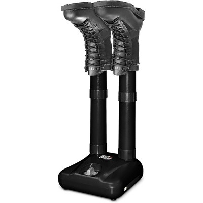 Black Adjustable Ozone Boot Dryer with Heated Air