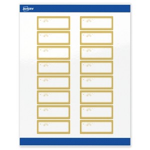 Avery Labels, 1" x 2-5/8", Gold-Metallic Ornaments, Glossy, 160ct - 1 of 4