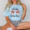 Simply Sage Market Women's Aloha Beaches Sunglasses Short Sleeve Garment Dyed Tee - 2 of 2