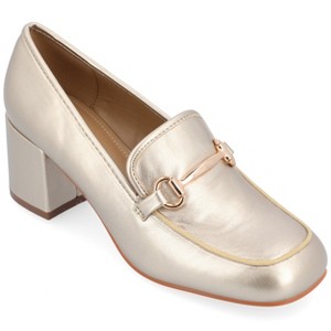 Journee Collection Womens Nysaa Low Heel Square Toe Pumps - 1 of 4