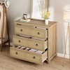 3 Dresser for Bedroom, 29" Tall Dresser, Modern Tall Drawer Dresser with Storage, Wooden Closet Dressers Chest of Drawers, White - 2 of 4