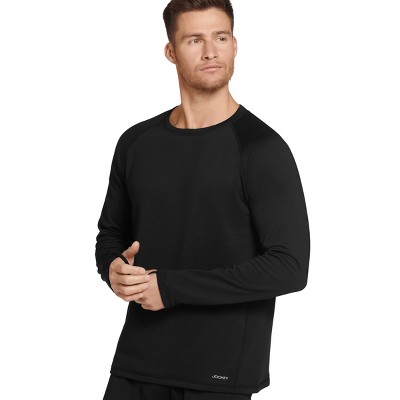 Jockey Men's Grid Fleece Thermal Long Sleeve Crew