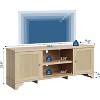 Rattan TV Stand for Living Room, Modern Entertainment Center or 70 Inch TV, Boho Media TV Console Table with Storage - 2 of 4