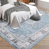 coucheta Vintage Neutral Printed Pattern Area Rug, Washable Boho Stain-Resistant Non-Slip Large Soft Carpet, for Living Room, Bedroom, Home Office - 2 of 4