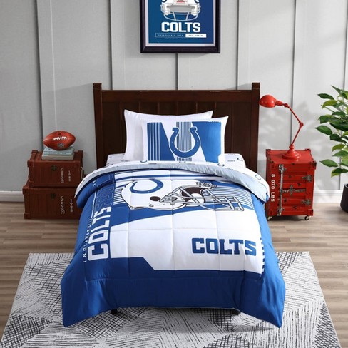 Nfl Indianapolis Colts Status Bed In A Bag Sheet Set - Twin : Target