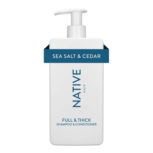 Native Sea Salt & Cedar Full & Thick 2-in-1 16.5oz : Target