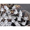 Anna-Kaci Flower Leaf Royal Bouquet Clear AB Crystal Rhinestone Wreath Holiday Pin Brooch - 4 of 4