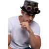 Joyfy Adult Steampunk Costume Hat with Attached Goggles, Victorian Halloween Dress Up Accessories Costume - 2 of 4