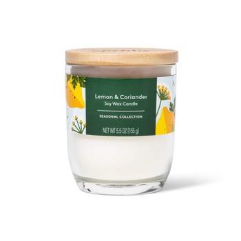Flame Candle - Lemon & Coriander - 5.5oz - Everspring™