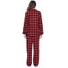 Ashford & Brooks Women's Flannel Plaid Pajamas Long Pj Set - 3 of 4