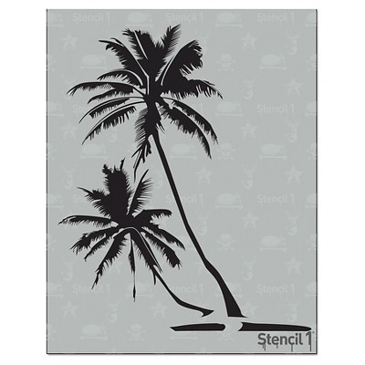 Stencil1 Palm Trees - Stencil 8.5" x 11"