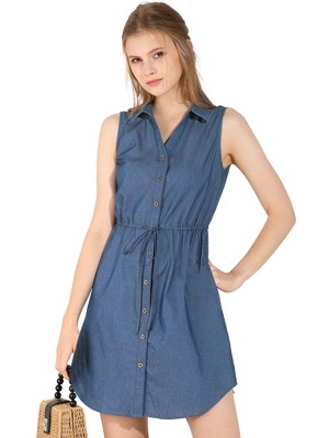 Denim shirt outlet dress target