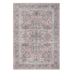 COZONY Washable Area Rug – Vintage Oriental Low Pile Carpet, Non-Slip Neutral Farmhouse Rug for Living Room, Bedroom, Nursery & Office - 1 of 4