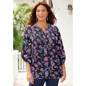 Catherines Breezeway Georgette Blouse - 1 of 4