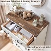 SinCiDo Farmhouse Drawer Dresser for Bedroom, Natural Texture & Metal Handles, Wood Storage Dressers Organizer for Bedroom, Living Room - 2 of 4