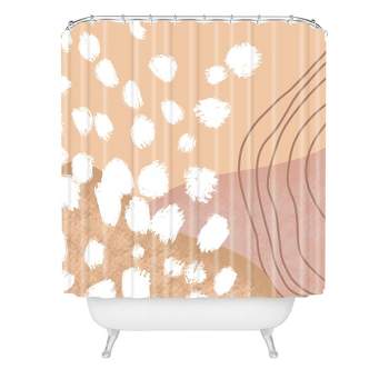 Aleeya Jones Modern Abstract Nudes Shower Curtain Beige - Deny Designs